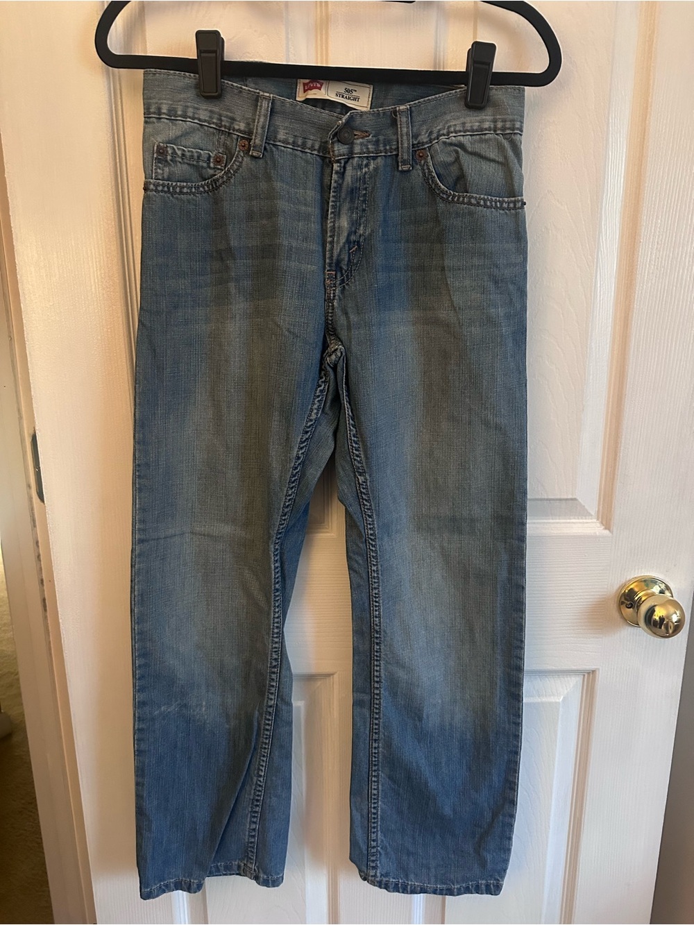 Levi's Boy’s Light Blue Straight-Leg Jeans Size 14 27x27
